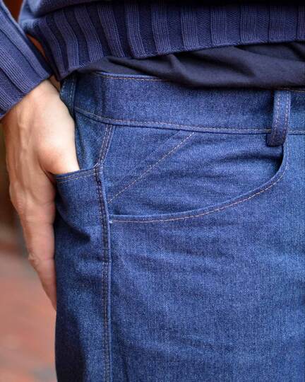 Schnittmuster Straight Leg Jeans "Der blaue Pfad" Herren Gr. 88 - 126