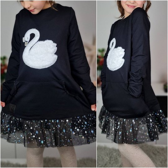 E-Book Schnittmuster Himbeerschnee Kuschelkleid Gr. 74 bis 164