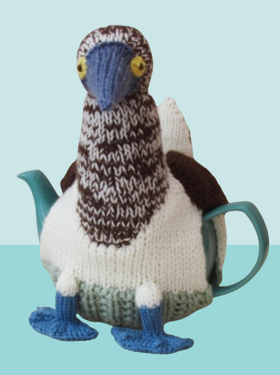 TeaCosyFolk's Blue-Footed Booby Tea Cosy Knitting Pattern