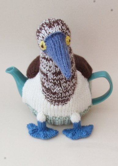 TeaCosyFolk's Blue-Footed Booby Tea Cosy Knitting Pattern