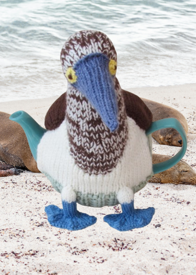 TeaCosyFolk's Blue-Footed Booby Tea Cosy Knitting Pattern