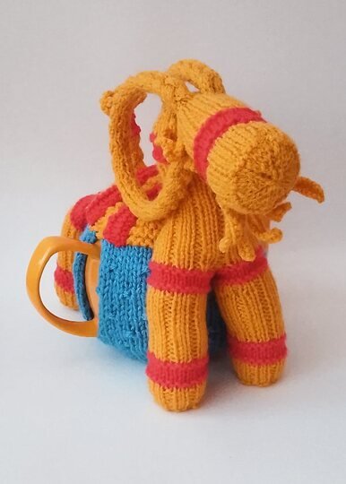 TeaCosyFolk's Christmas Yule Goat Tea Cosy Knitting Pattern