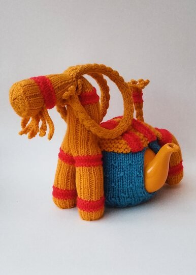 TeaCosyFolk's Christmas Yule Goat Tea Cosy Knitting Pattern