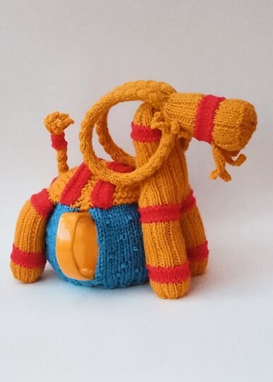 TeaCosyFolk's Christmas Yule Goat Tea Cosy Knitting Pattern