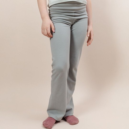 Mädchen Leggings nähen – Flared Leg mit Foldover-Bund (Schnittmuster)