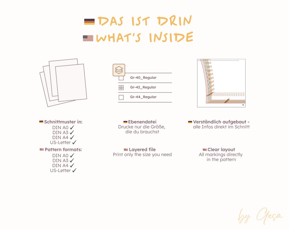 Girls Flared Leggings Sewing Pattern – Mid-Rise with Foldover Waist - Image 5