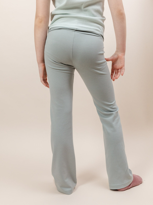 Girls Flared Leggings Sewing Pattern – Mid-Rise with Foldover Waist - Image 3