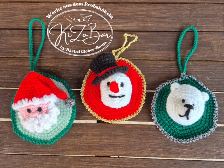 X-MAS Anhänger mit Scheinchenfach - Häkelanleitung