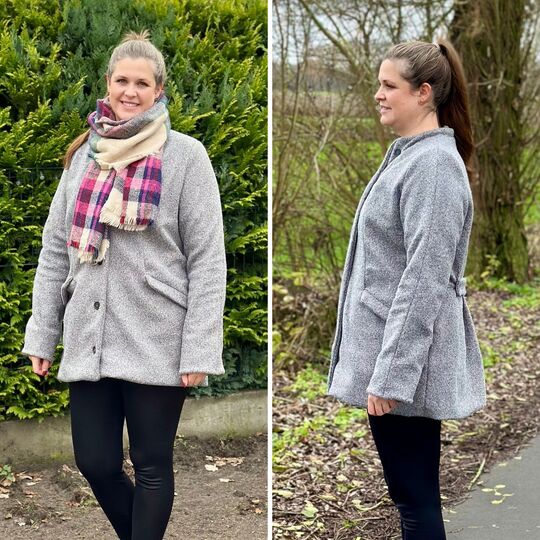 Schnittmuster Jacke ROSI – A-Linie, Stehkragen & Nahttaschen | Gr.34–48 PDF