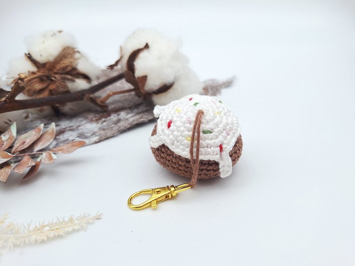 Lebkuchenmann-Schlüsselanhänger - Häkelanleitung, deutsch