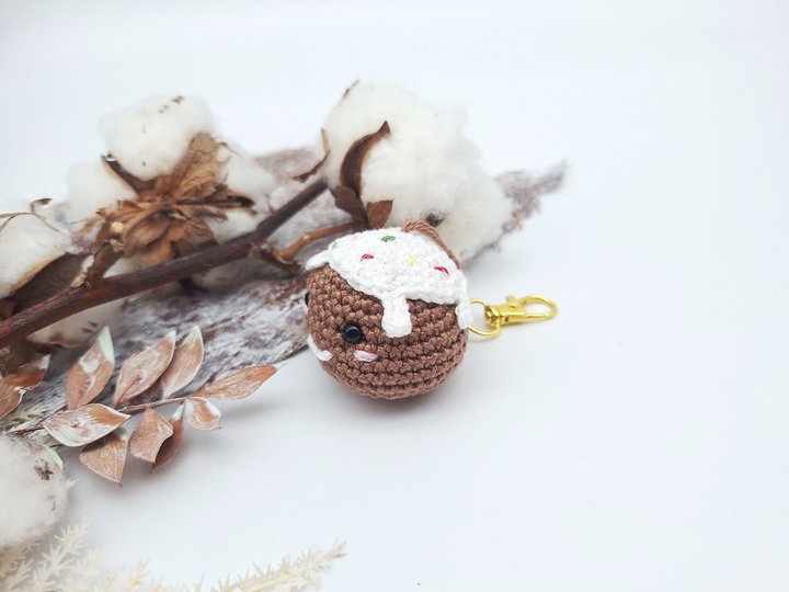 Lebkuchenmann-Schlüsselanhänger - Häkelanleitung, deutsch