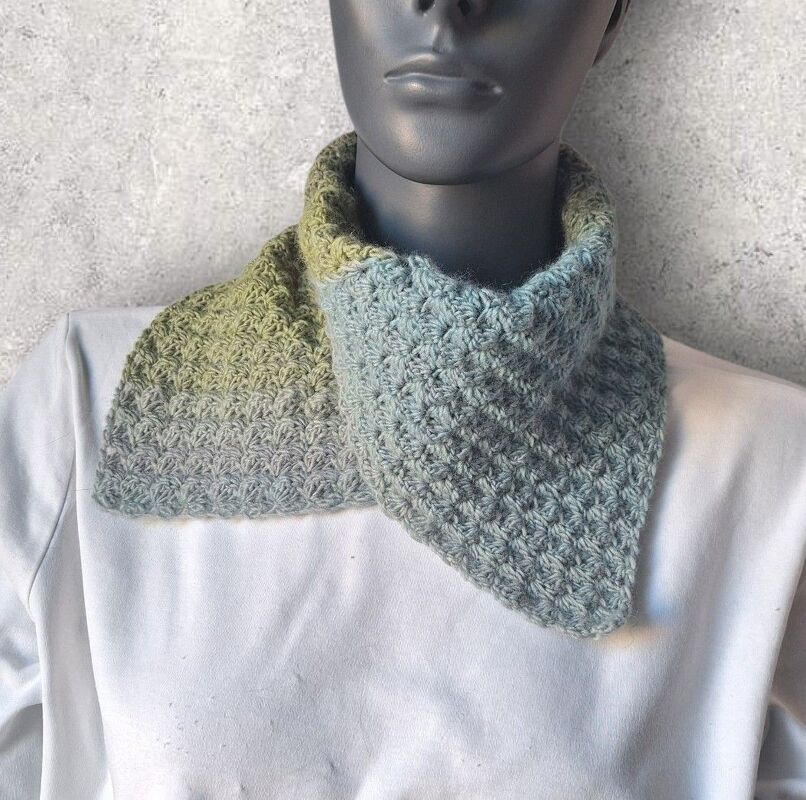 Häkelanleitung Schalkragen, Neckwarmer, Kragenschal, Halssocke  #350 - Bild 7