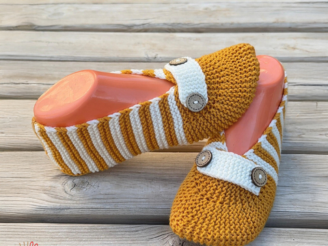 Knit Slipper Pattern PDF – Easy House Slippers for Women