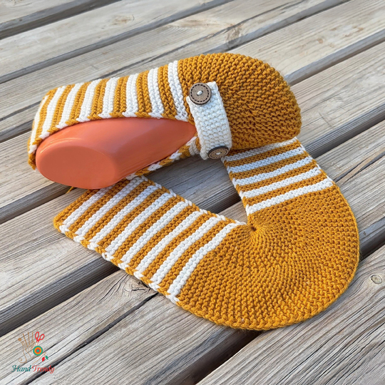 Knit Slipper Pattern PDF – Easy House Slippers for Women