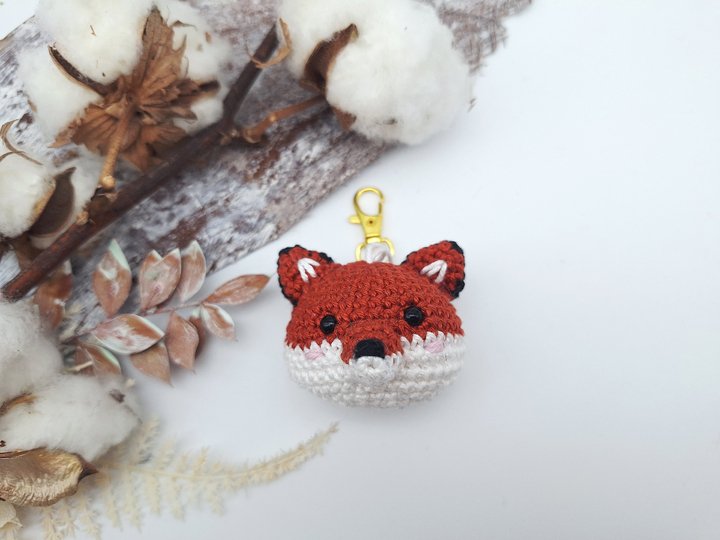 Fuchs-Schlüsselanhänger - Häkelanleitung, deutsch