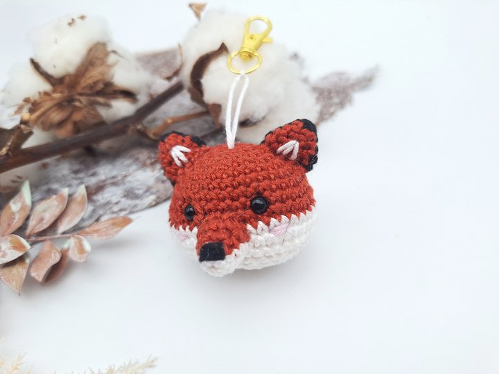 Fuchs-Schlüsselanhänger - Häkelanleitung, deutsch
