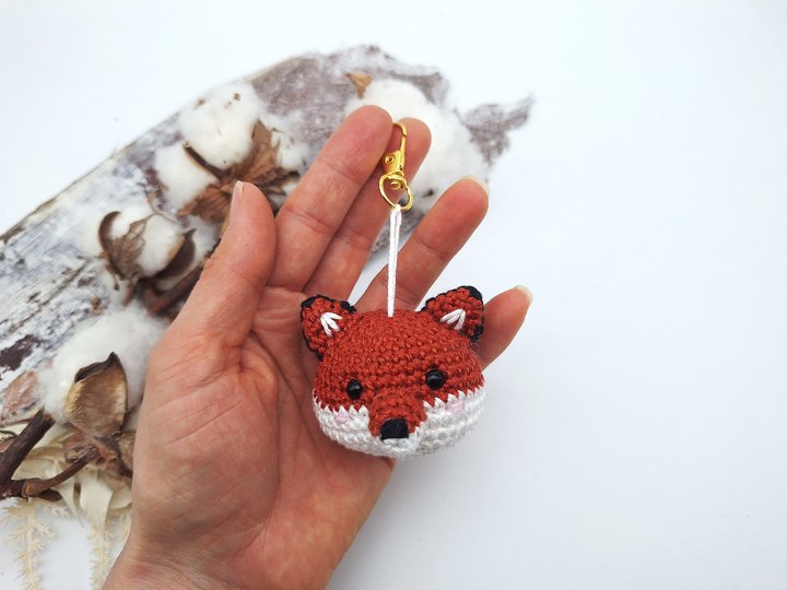 Fuchs-Schlüsselanhänger - Häkelanleitung, deutsch