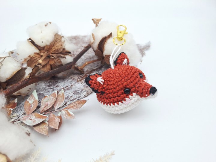 Fuchs-Schlüsselanhänger - Häkelanleitung, deutsch