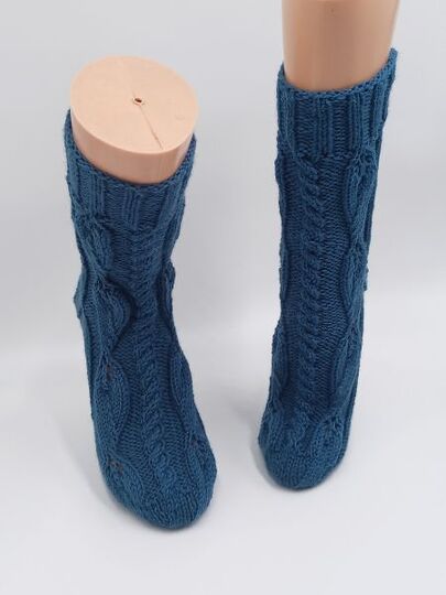 Sockenanleitung "Tränen der", für Maschenzahlen 40 bis 72, Musterssatz 20 M