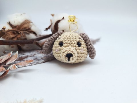 Hunde-Schlüsselanhänger - Häkelanleitung, deutsch