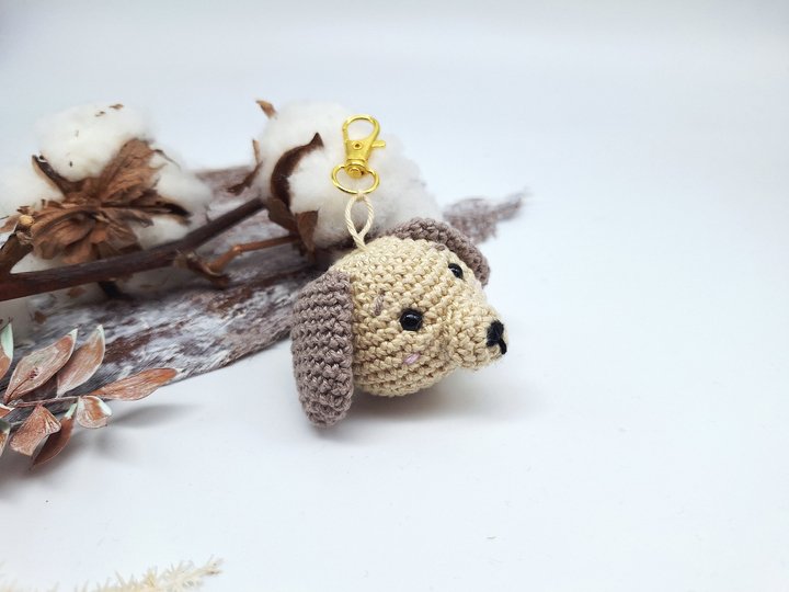 Hunde-Schlüsselanhänger - Häkelanleitung, deutsch