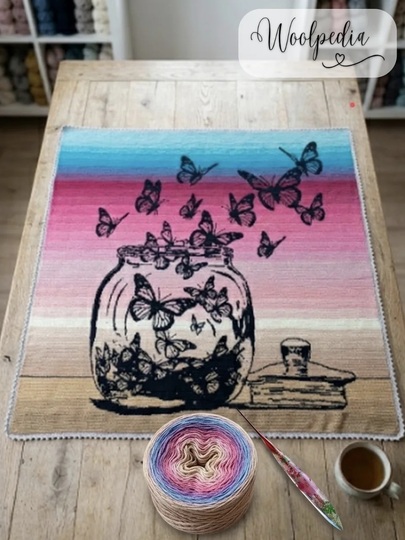 Dreams & Spirits Colorwork Decke Häkelanleitung PDF - Woolpedia