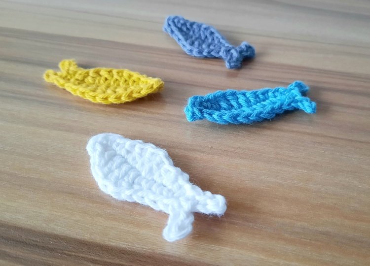 Häkelanleitung Applikation Fisch (PDF) Deutsch