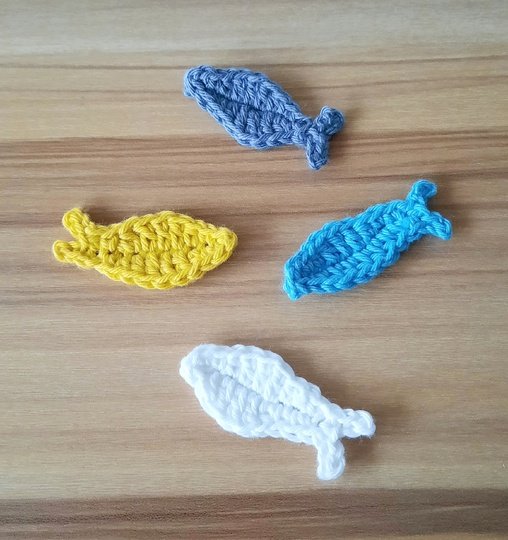 Häkelanleitung Applikation Fisch (PDF) Deutsch