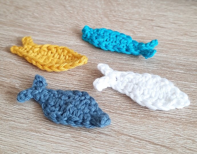 Häkelanleitung Applikation Fisch (PDF) Deutsch