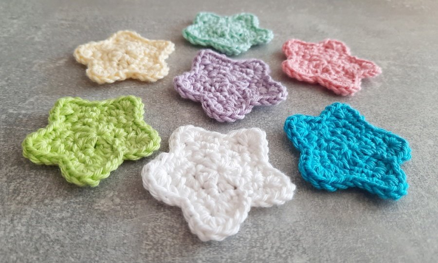 Häkelanleitung Applikation Stern (PDF) Deutsch