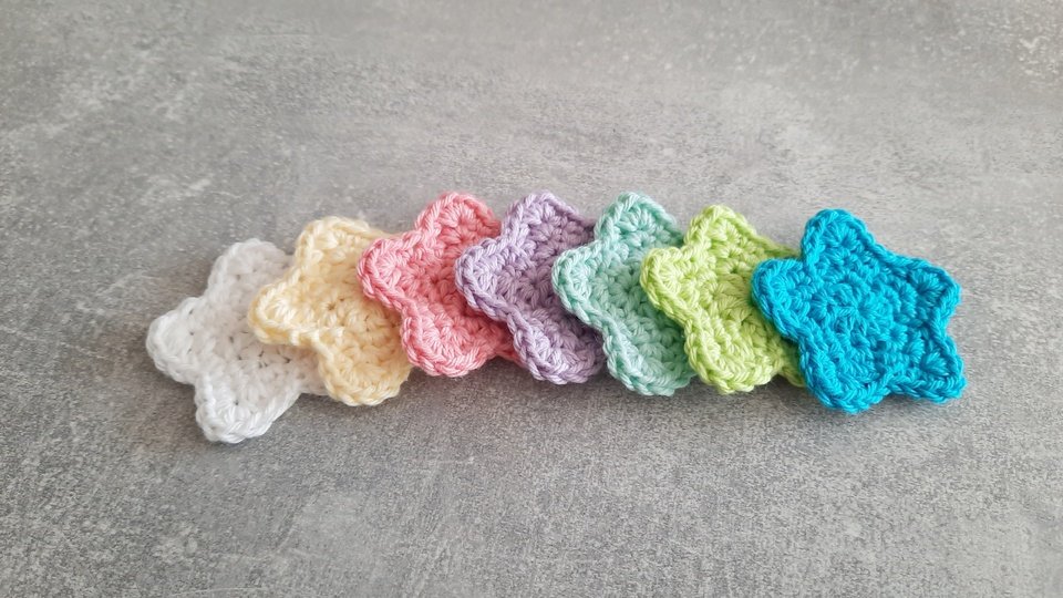 Häkelanleitung Applikation Stern (PDF) Deutsch