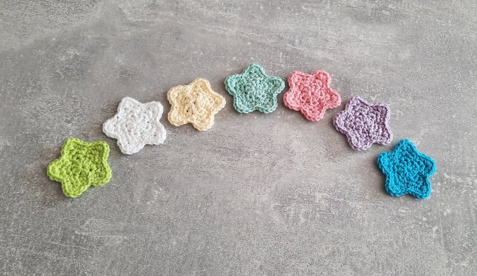 Häkelanleitung Applikation Stern (PDF) Deutsch