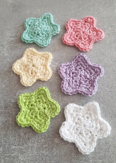 Häkelanleitung Applikation Stern (PDF) Deutsch