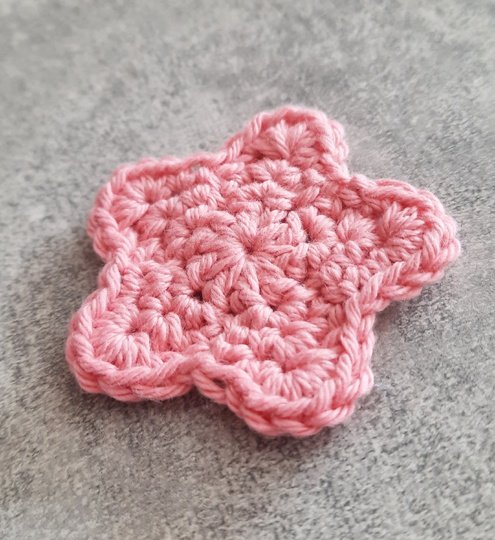 Häkelanleitung Applikation Stern (PDF) Deutsch