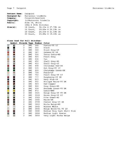 Winter Village Cross Stitch Pattern