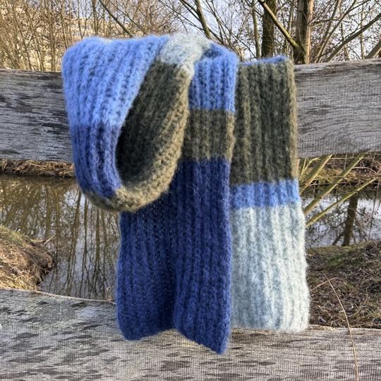 Strickanleitung Schal „Lilly“ – leichter Alpaka-Schal