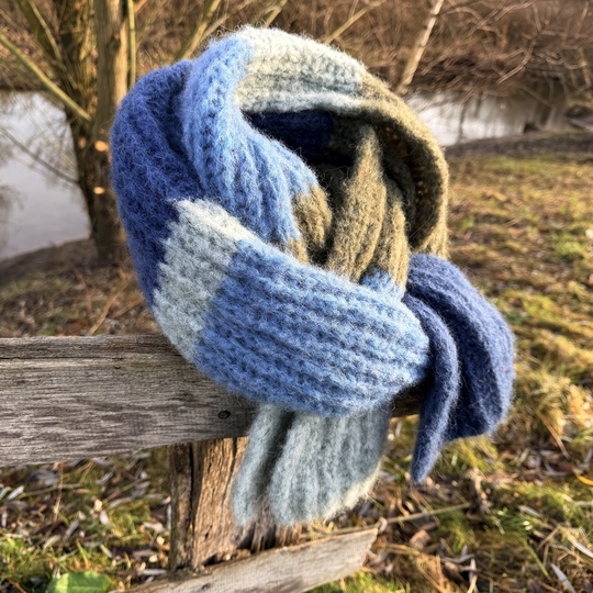 Strickanleitung Schal „Lilly“ – leichter Alpaka-Schal