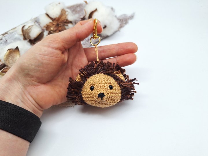 Löwen-Schlüsselanhänger - Häkelanleitung, deutsch