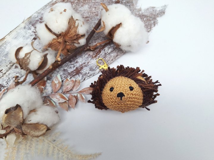 Löwen-Schlüsselanhänger - Häkelanleitung, deutsch