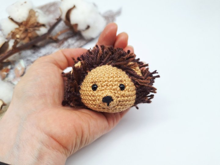 Löwen-Schlüsselanhänger - Häkelanleitung, deutsch