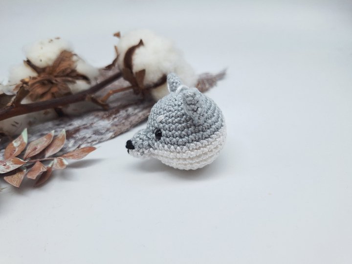 Wolf-Schlüsselanhänger - Häkelanleitung, deutsch