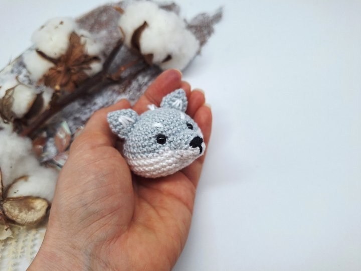 Wolf-Schlüsselanhänger - Häkelanleitung, deutsch