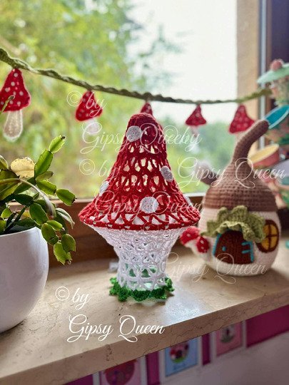 Häkelanleitung Flaschenlampe / Boho Lampenschirm DIY Deko Licht