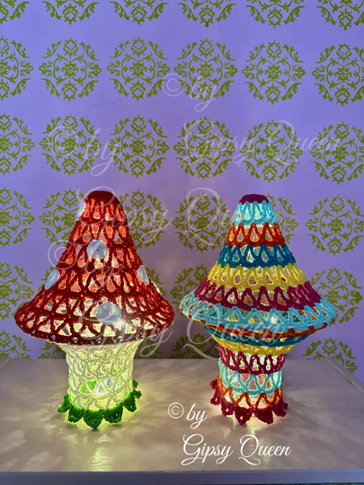 Häkelanleitung Flaschenlampe / Boho Lampenschirm DIY Deko Licht