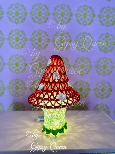 Häkelanleitung Flaschenlampe / Boho Lampenschirm DIY Deko Licht