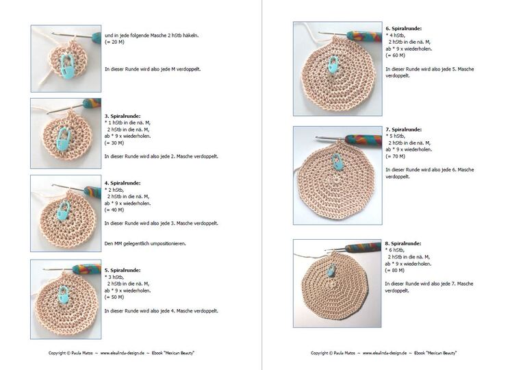 Crochet Pattern "Mexican Beauty" Woman with flower crown, big Applique, PDF