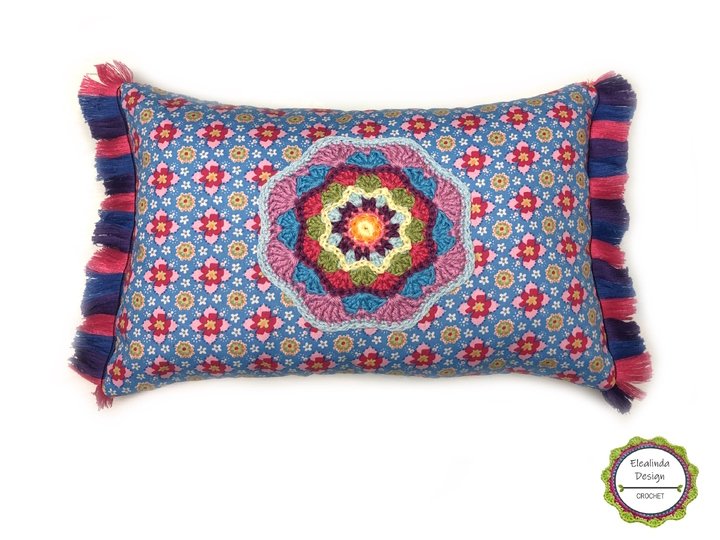 Häkelanleitung "Mandala Mood", 4 Designs für Kissen, Untersetzer, Deko