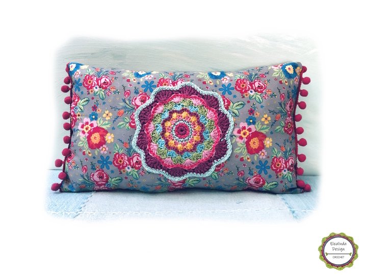 Häkelanleitung "Mandala Mood", 4 Designs für Kissen, Untersetzer, Deko