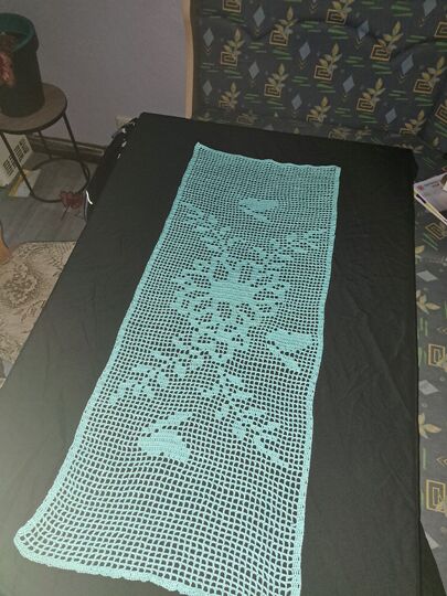 Tischläufer Blumen Frühlingsgefühle häkeln