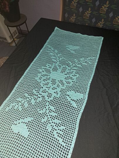 Tischläufer Blumen Frühlingsgefühle häkeln